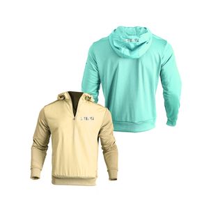 Online Wholesale Custom Logo 100% Polyester Men's Knitted Sweat Shirt Long Sleeve Shirt