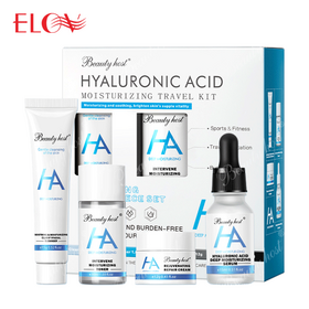 Skincare Korean 4 Pieces Hyaluronic Acid Facial Toner Set Cream Facial Moisturizer Whitening Women Skin Care Travel SetPopular