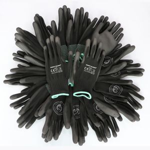 Factory Lightweight Grip Industrial Gloves Guantes De Trabajo Construction Gloves with PU Coating Protective Safety Work Gloves