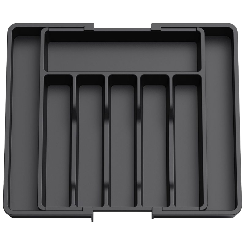 Suzhou Fangzhu Trade Co., Ltd. Hot Selling Plastic Drawer Organizer Classic Carved Square Tray for Utensils Flatware Cutlery Adjustable Storage Holder
