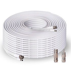 1000ft Audio Video Rg59 75ohm CCTV Cables Bnc Male Plug Camera Rg59U Bnc Satellite Antenna Network Coaxial Cable with Power