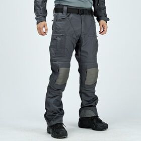 Wholesale Grey Outdoor Sports Regular Fit Heavy-duty Work Trousers Mens Tactical Cargo Pants