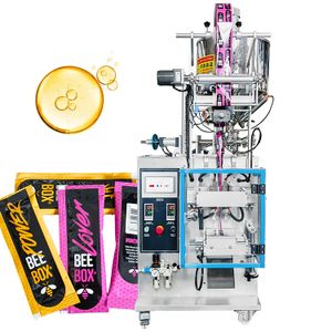 0-15ml Automatic Vitamin E Supplements Honey 3/4 Side Seal Sachet Fill Packing Machine with Mixer Heating and Stirring
