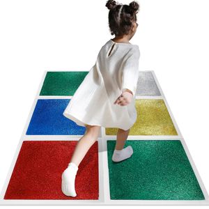 EDUsense Liquid Floor Tiles Kids PVC Kids Activity Sensory Play Mat Equipment Gel Floor Dynamic Glitter Autism Educational Toys
