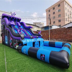 Kids swimming pool party pvc water slides backyard inflatable commercial