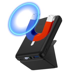 Ready to ship portable wireless charger 5000mAh 20W magnetic power bank fast charging for phone using