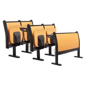 Adult University classroom guangzhou Black Pu Seat and Back table And Chairs student desk school Furniture