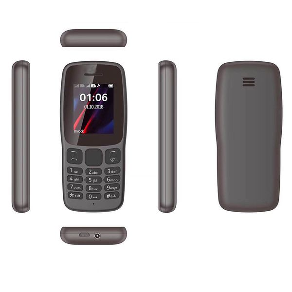 100% brand new feature phones 105 106 130 150 210 225 mobile phones dual sim celular barato