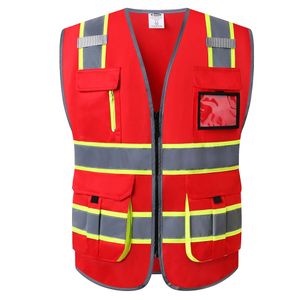 Friendly Budget Industrial Construction Reflective Safety Vest Good Quality Personal Protective High Visibility Security Vest