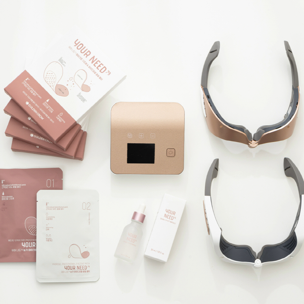 [FREE WIND] Your Need 79 Korean Premium Beauty Device Set ( 1 LED 4 Patches 1 Ampoule)  Improving Wrinkles Around the Eyes
