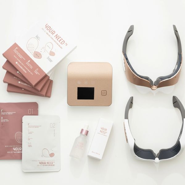 [FREE WIND] Your Need 79 Korean Premium Beauty Device Set ( 1 LED 4 Patches 1 Ampoule)  Improving Wrinkles Around the Eyes