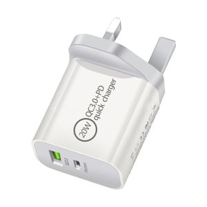 Wholesale USB Type C Adapter PD 20W Fast Charging Wall Cell Phone Power Charger 11 12 13 14 X Pro Max