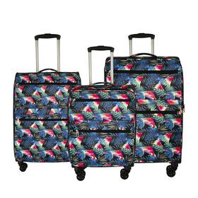 Trolley bag, large capacity travel bag, women's hand-held folding waterproof Oxford cloth, silent universal wheels
