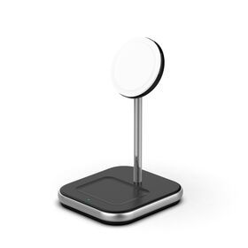 OEM/ODM MagSafe wireless charger magnetic 2 in 1 charger stand, MFM certified charger portable charger