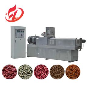 China Automatic Twin Screw Aquatic Floating Sinking Fish Feed  Pellet Extruder 500KG/H Fish Food Machine price