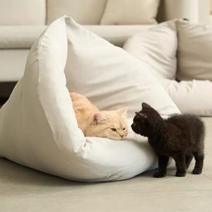 Waterproof Cat Cave & Foldable Cat Dog Mat, Removable & Washable Puppy Bed Cat Bed, High quality Pet Bed for All seasons
