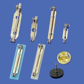 Safety pin brooch with lock Lapel Pin medal pin