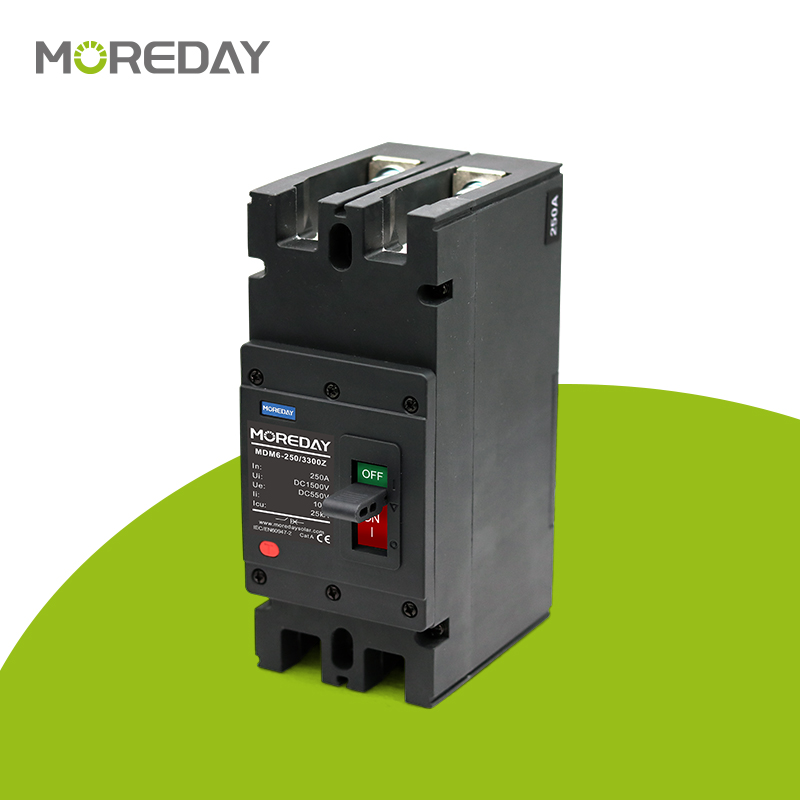 MOREDAY Solar System Dc Mccb 250 Amp 1500V Moulded Case Circuit Breakers 100a 125a 160a 200a 250a 400a 630a