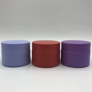 Glass Cosmetic Cream Glass Jar Jars Manufacturer with Refill Pod Cosmetic Glass 30g 100g 120g 250g Eco Friendly Blue Clear Round