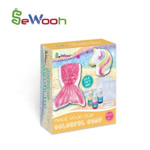 Kids DIY Mermaid Soap Making Kit Make Your Own Colorful Soap for DIY For Boys and Girls