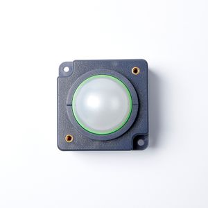Industrial-grade waterproof 36mm optical trackball, wired USB connection and photoelectric sensor for precise control.