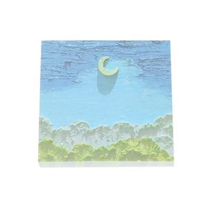Oil Painting Landscape Sticky Notes, re-Adhesive, 80 Sheets, 3 x 3 inches, Office Supplies for to-dos, Reminders and Learning