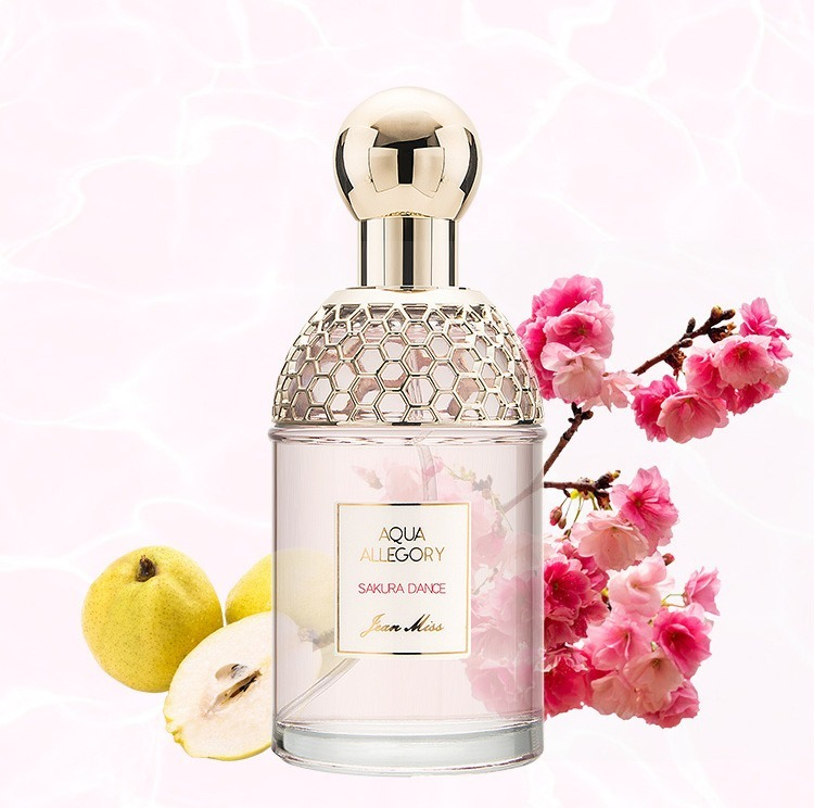 Women's Long-Lasting Fresh Natural Perfume with Rose Citrus Mint Scent Jasmine Fragrance Glass Bottle for Daily Use