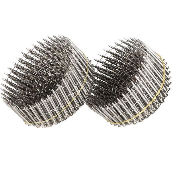 China Clavos Factory Painted Coated Coil Nails for Wood Building Pallets Framing