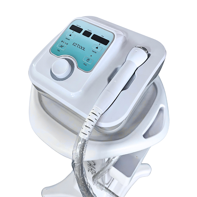 Manufacturer EZCool Custom Logo 3 in 1 Cool + Hot + EMS For Skin Tightening Face Lift Machine Cryo & Hot Electroporation Device