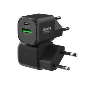 Wholesale Wall GaN Charger 20W A+C classic matte appearance mobile charger with full certificate CE KC KCC