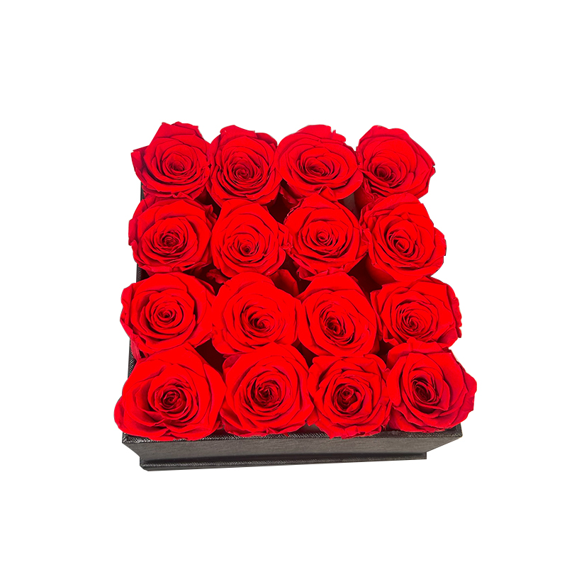 Wholesale Custom Hot Eternal Rose Flower Packaging Box Decoration Valentine's Day Gift Square Box Preservation Rose