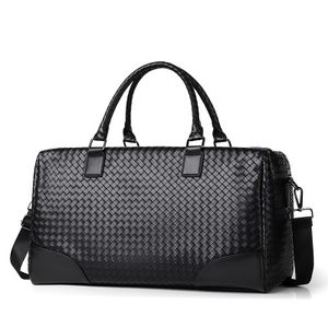 Fashion braided handbag business fitness travel single shoulder crossbody duffel bag