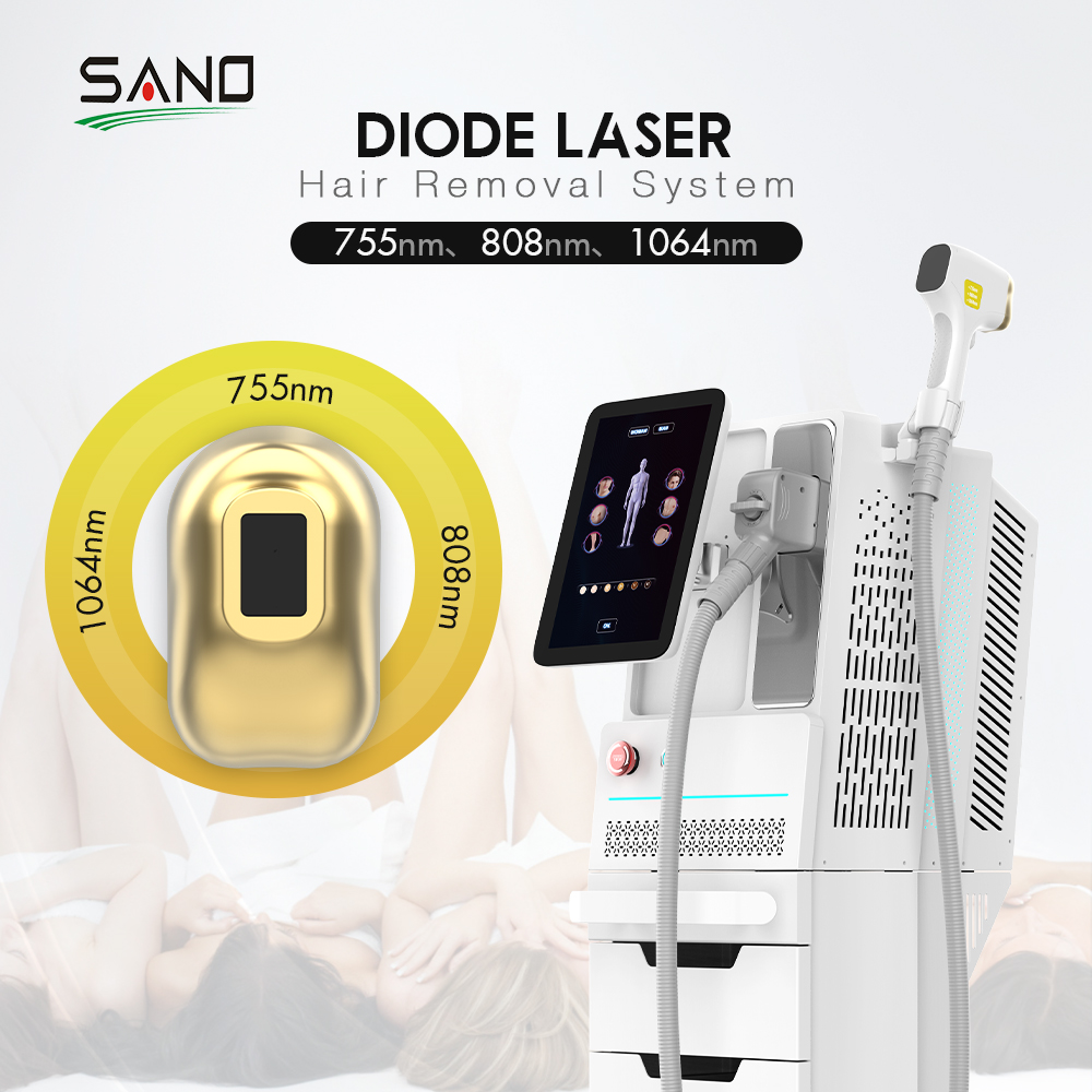 Beijing Sano Laser S&T Development Co., Ltd. Laser Hair Removal Diode 808 Hair Removal Portable 3 Wavelengths 755 808 1064 For Permanent Hair Removal