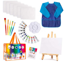 Hot Selling 27 Pieces Arts Craft Acrylic Paint Set For Kids