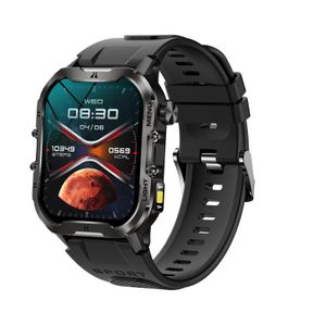 2024 New T26 Smartwatch 1.96 Inch IPS Screen 370 mAh Battery IP68 Waterproof Outdoor Sport Features Answer Call Silicone