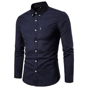 Men's Slim Shirt Long Sleeve Oxford Large Size Casual Summer Button Up Shirt For Men Formal Work Shirts
