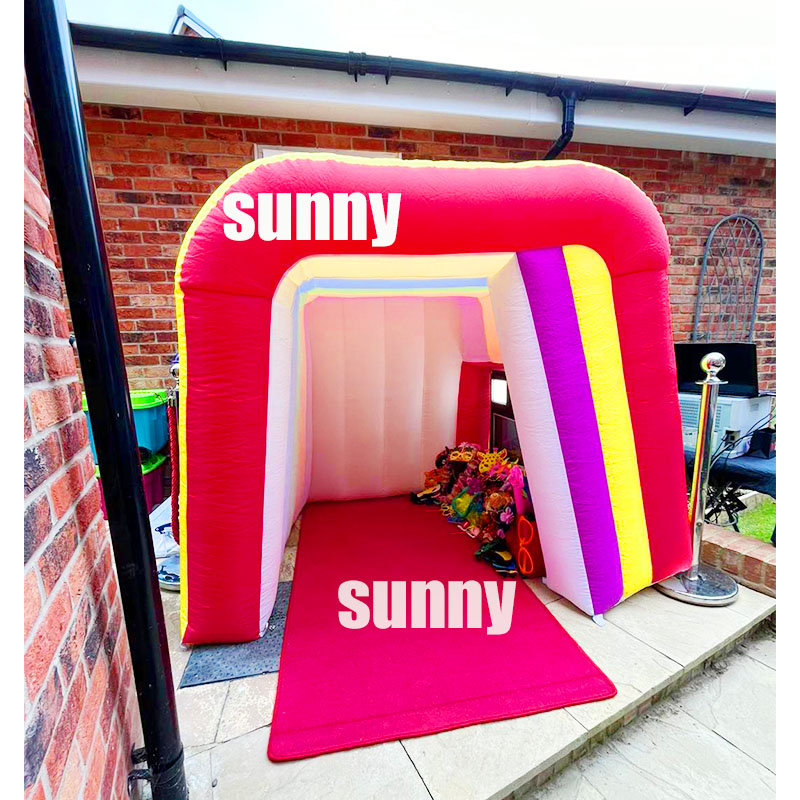 Sunny Inflatable Amusement Park Co., Ltd. Inflatable Party Tent Inflatable Marquee Photo Booth for rental Inflatable Led 360 Photo Booth Nightclub Tent Advertising