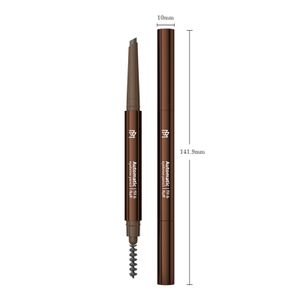Private label shapes defines fills brows waterproof hexagon tip retractable  smooth brow pencil with Eyebrow Brush