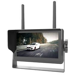 High quality 7" wireless car monitor tft lcd car rear view reversing system car Sun visor camera monitor