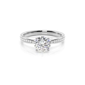 100% Genuine Quality Fine Gold Jewelry White Gold Real Diamond Women Ring for USA Market at Lowest Price