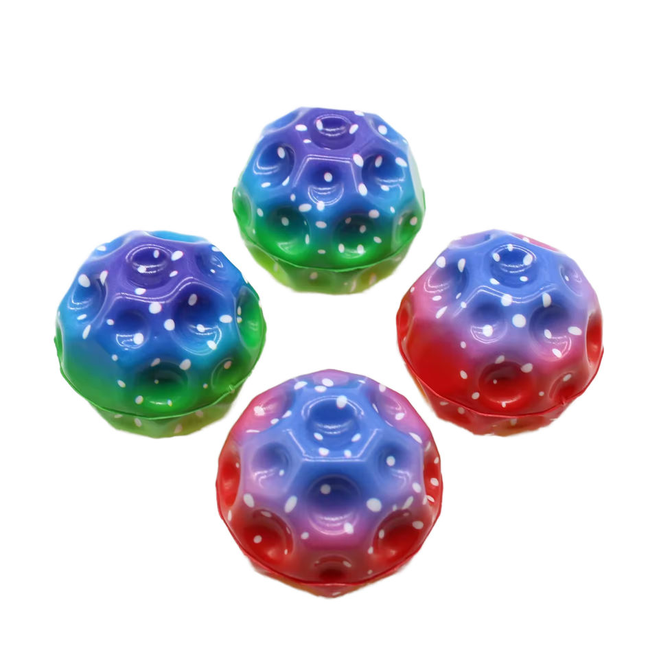 Yiwu Dingao Toys Co., Ltd. Wholesale children's polyurethane foam compressed space ball highball pu foam ball 7cm porous coral space ball toys