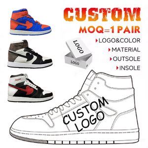 Customized Sports Shoes High Quality Fashion Basketball Shoes Black Comfortable Cushioning sneakers men Retro