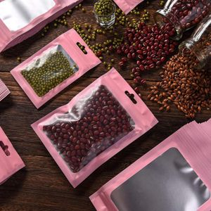 BLN Factory Heat Seal Pouch Food Safe Storage Black Aluminum Foil Smell Proof Mylar Bags With Clear Window