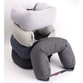 Comfortable Stripe Pattern Travel U Cushion