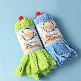 Microfiber Cloth Mop Replacement Compatible with Standard 3/4 inch Threaded Poles
