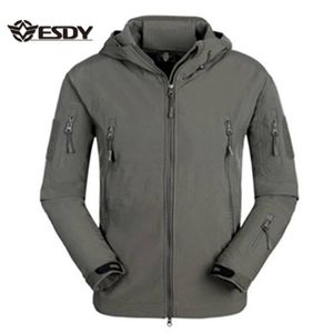 ESDY Men Outdoor Hunting Camping Fleece Coat Waterproof Sports Tactical Softshell Jackets