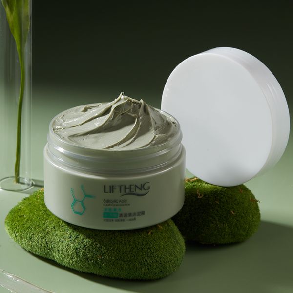 OEM LIFTHENF salicylic acid clear cleansing mud mask face care skin lightening organic acne remover facial masks
