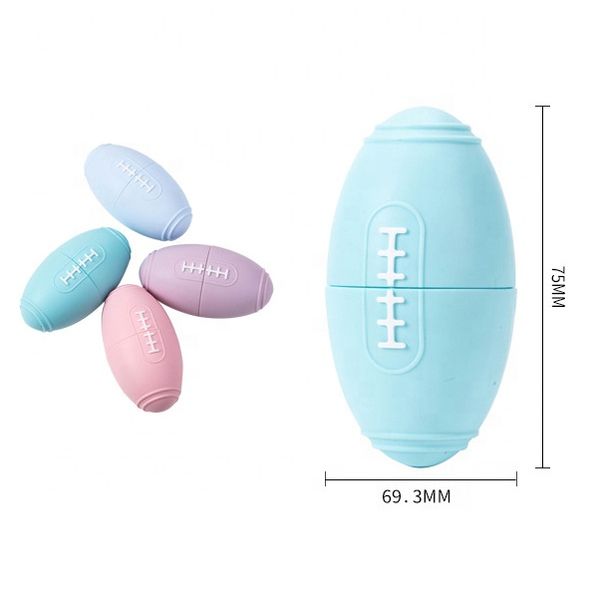 Environmentally friendly silicone football dog grinding chew easy to clean pet toys