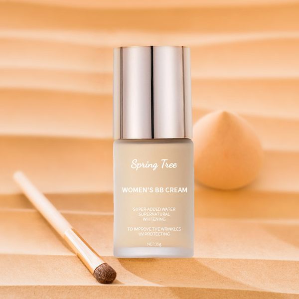 Natural Brightening BB Cream Foundation Base Makeup Concealer Cream Lasting Whitening Moisturizing Primer Face Beauty Cosmetics