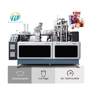 2 years warranty paper cup making machine 1.5-16oz manufacturer customized paper cup machine PE/PLA coated cup paper machine